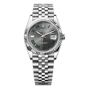 Rolex Datejust Wimbledon 36mm 126234-0045 Grey and Green Roman Dial, Unworn 2026