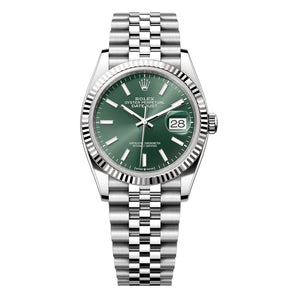 Rolex Datejust 36mm 126234-0051 Mint Green Index Dial, Unworn 2026