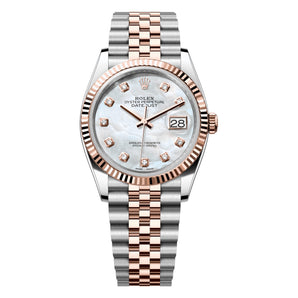 Rolex Datejust 36mm 116231 Rose Gold, Mother of pearl MOP Diamond Dial, Worn 2014