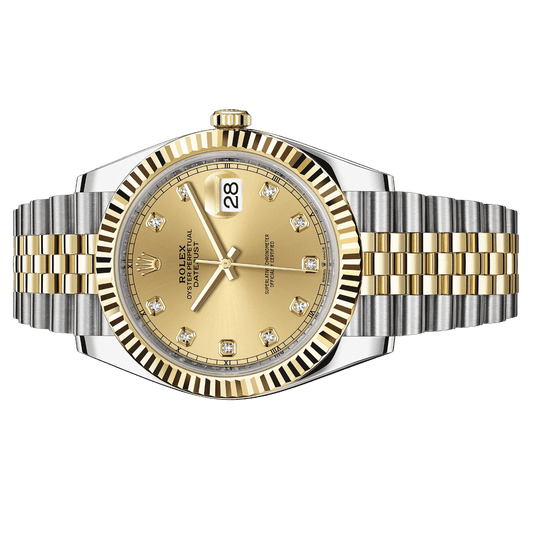 Rolex Datejust 41mm 126333 Steel and Champagne Diamond Dial, Unworn 2023