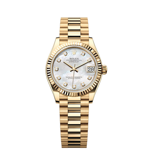 Rolex Datejust 31mm 278278 White Mother Of Pearl Diamond Dial, Unworn 2022.