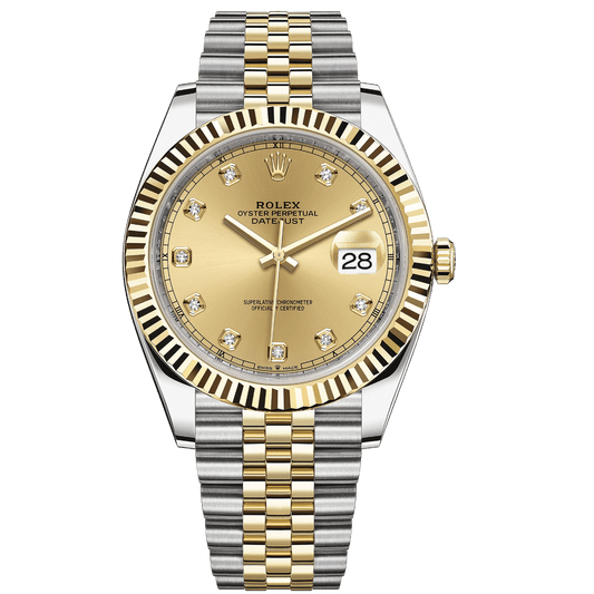 Rolex Datejust 41mm 126333 Steel and Champagne Diamond Dial, Unworn 2023