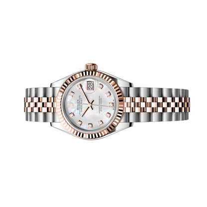 Rolex Lady Datejust 28mm 279171-0013 Rose Gold, White Mother-Of-Pearl Diamond MOP Dial, Unworn 2025