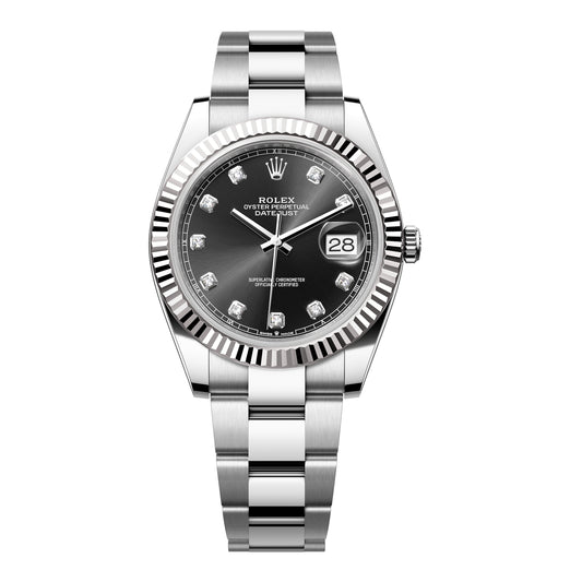 Rolex  Datejust 126334 , Black Dial, Diamond Fluted 2023 Unworn