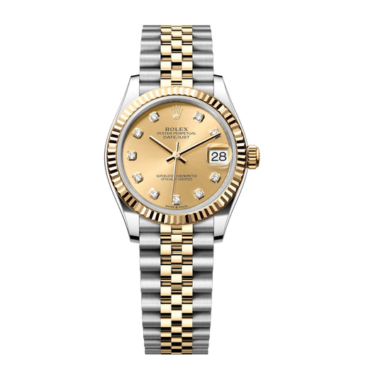 Rolex Datejust 31mm 278273-0026 Yellow Gold, Champagne Diamond Dial, Unworn 2020