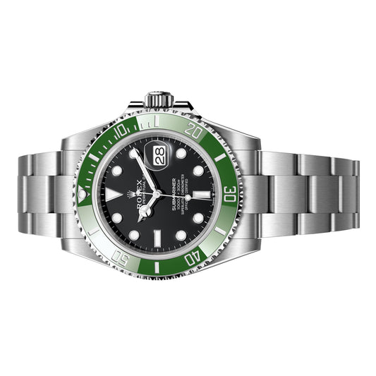 Rolex Submariner Date Starbucks Green Kermit MKII 41mm 126610LV-0002, Black Dial, Unworn 2024