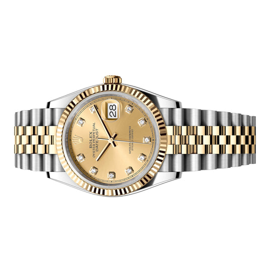 Rolex Datejust 36mm 126233 ,Champagne Diamond Dial, Worn 2019