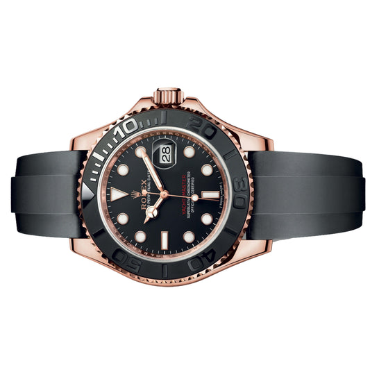 Rolex Yacht-Master Rose Gold Oysterflex Worn