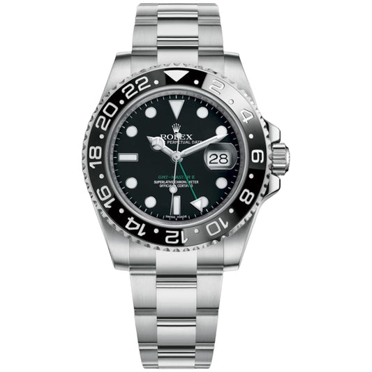 Rolex GMT-Master II 40mm 116710LN Black Dial, Worn