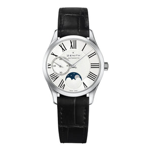 Zenith Class Elite Ultra Thin Moonphase 33mm 03.2310.692 Silver Roman Dial, Worn