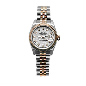 Rolex Lady Datejust 26mm 179171 Rose Gold, Meteorite Diamond Dial, Worn 2014