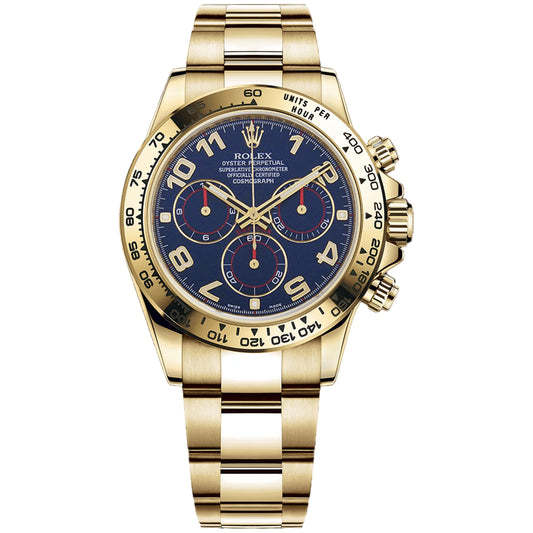 Rolex Daytona 40mm 116528-0037 Blue Racing Dial, Worn