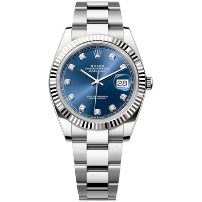 Rolex Datejust 41mm 126334-0015 Blue Diamond Dial, Oyster Bracelet, Unworn 2025