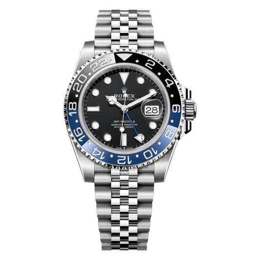 Rolex GMT Master II (Batgirl) 40mm 126710BLNR-0002 Black Dial, Unworn 2021