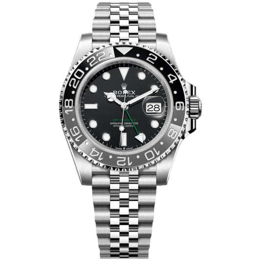 Rolex GMT Master II Bruce Wayne 40mm 126710GRNR-0003 Black Dial, Unworn 2024