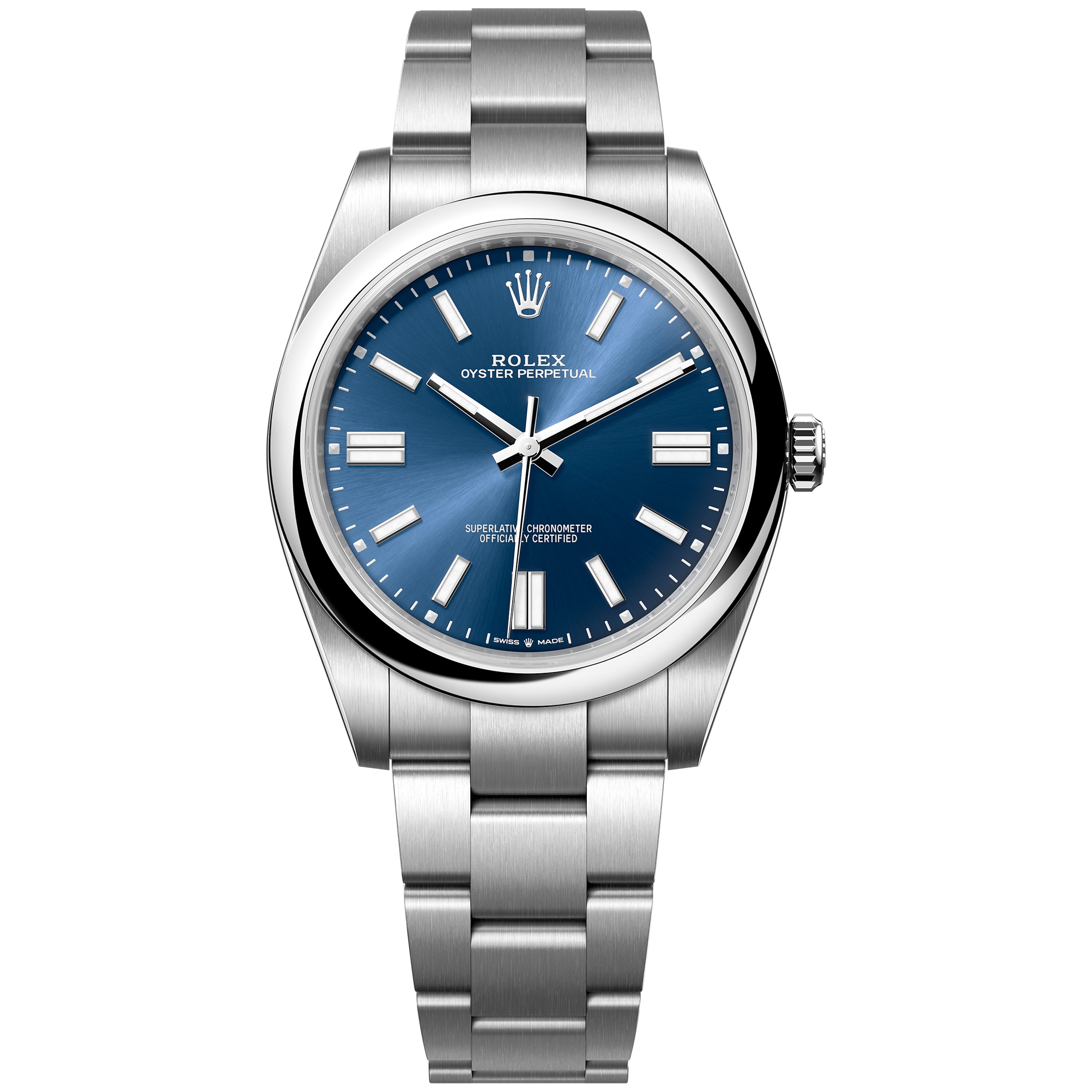 Oyster perpetual 2025 rolex blue