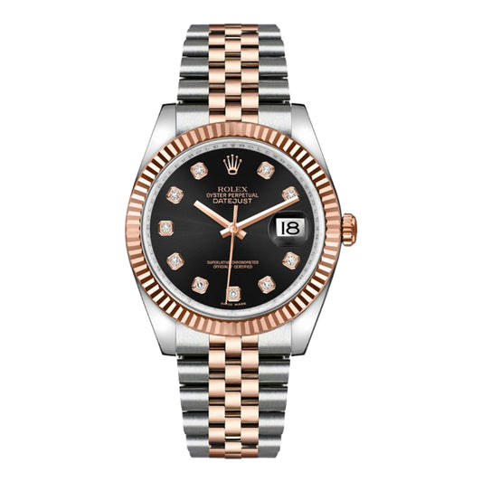 Rolex Datejust 36mm 116231 Rose Gold, Black Diamond Dial, Worn