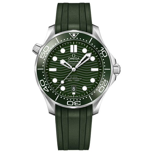 Omega Seamaster Diver 300M 42mm 210.32.42.20.10.001 Green Dial, Green Rubber Strap, Unworn 2023