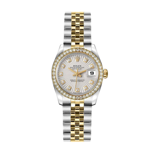 Rolex Lady Datejust 26mm 179383 Diamond Bezel, Sunbeam Diamond Dial, Worn 2013