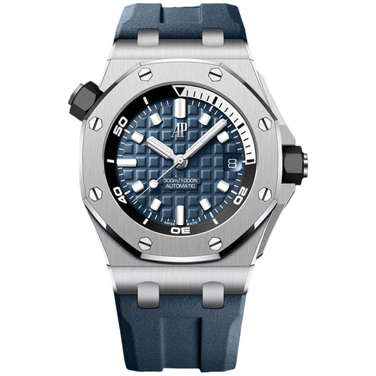 Audemars Piguet Royal Oak Offshore 42mm 15720ST.OO.A027CA.01 Blue "Méga Tapisserie" Dial, Unworn 2024