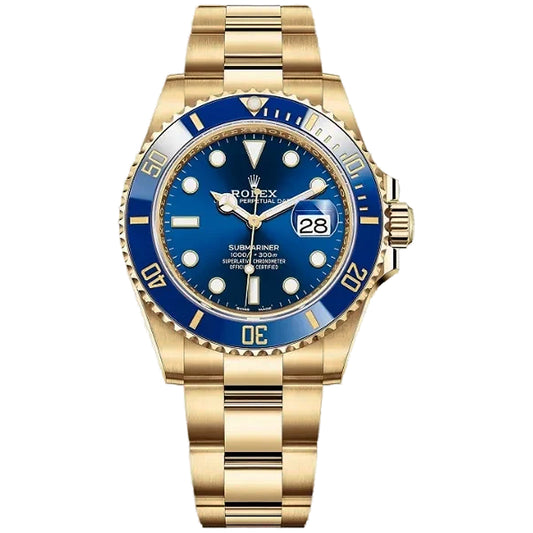 Rolex Submariner Date 40mm 116618LB-0003 Full Yellow Gold, Blue Dial, Worn 2019