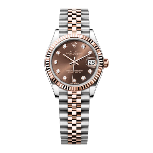 Rolex Lady Datejust 31mm 278271-0028 Rose Gold Chocolate Diamond Dial, Unworn 2024