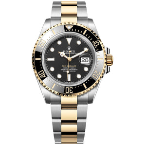 Rolex Sea-Dweller 43mm 126603-0001 Yellow Gold, Black Dial, Worn 2024