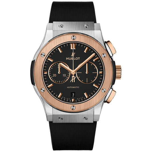 Hublot Classic Fusion Chronograph Titanium King Gold 42mm 541.NO.1181.RX Black Dial, Worn 2022