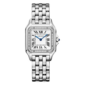 Cartier Panthère 36.5 mm x 26.7 mm W4PN0018 Silver Roman Dial, Diamond Bezel, Like New 2025