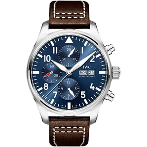 IWC "Pilot's Le Petit Prince" Chronograph 43mm IW377714 Blue Numeral Dial, Like New 2022