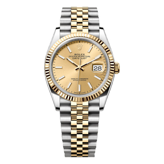 Rolex Datejust 36mm 126233-0015 Champagne Index Dial, Unworn 2024