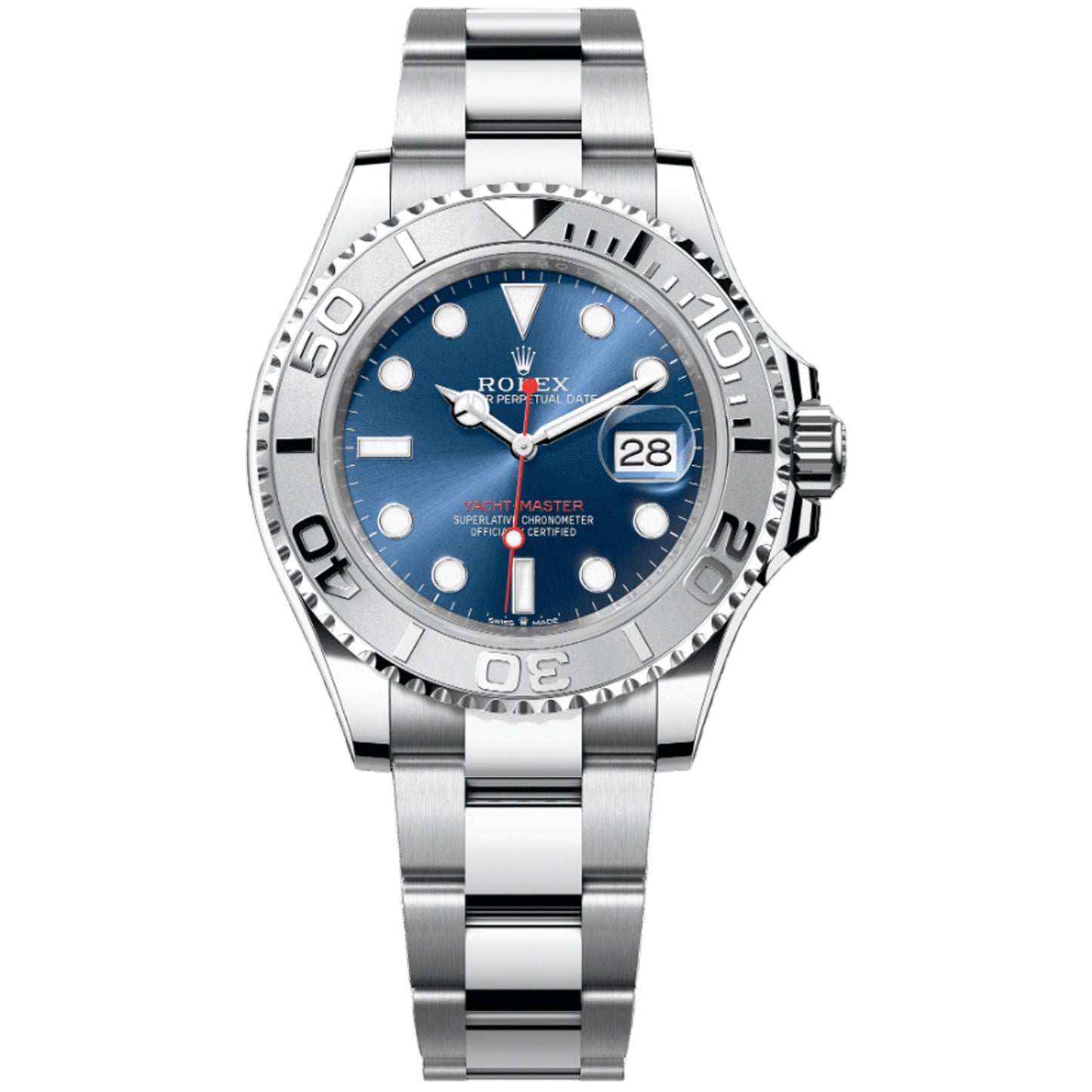 Rolex Yacht Master 40mm 126622-002 Blue Dial, Oystersteel and Platinum Bezel, Unworn 2025