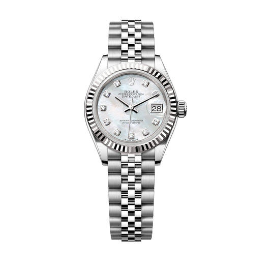 Rolex Lady Datejust 28mm 279174-0009 White Mother of Pearl MOP Diamond Dial, Unworn 2025