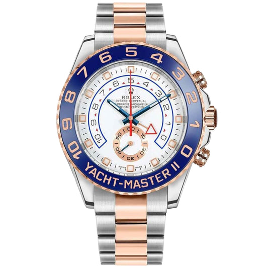 Rolex Yacht Master II 44mm 116681 Rose Gold, White Dial, Worn 2014