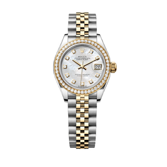 Rolex Lady Datejust 28mm 279383RBR-0019 Diamond Bezel, Mother of Pearl MOP Diamond Dial Dial, Worn