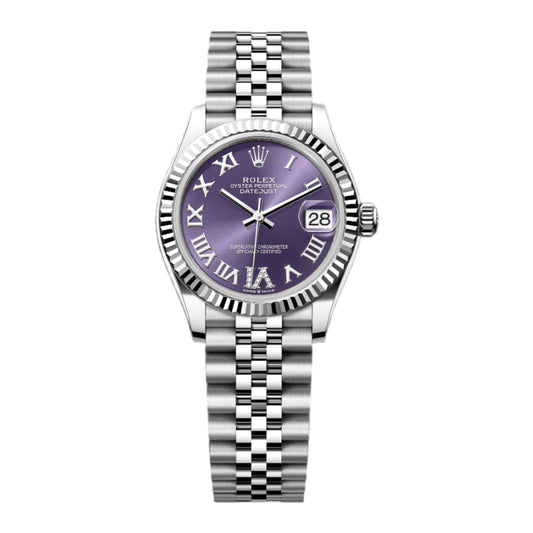 Rolex Lady Datejust 31mm 278274-0026 Aubergine Roman with Diamond VI Dial, Worn