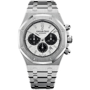 Audemars Piguet Royal Oak Chronograph 41mm 26331ST.OO.1220ST.03 Silver Grande Tapisserie Dial, Worn 2018