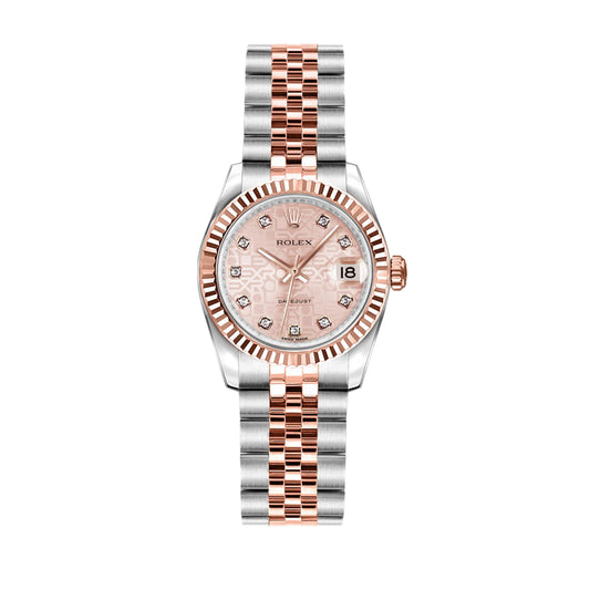 Rolex Lady Datejust 26mm 179171 Rose Gold, Pink Jubilee Diamond Dial, Worn 2015