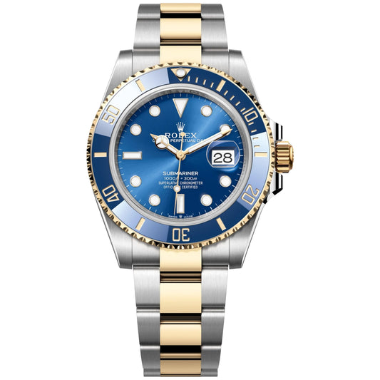 Rolex Submariner (Date) 41mm 126613LB-0002 Yellow Gold, Royal Blue Dial, Worn 2023