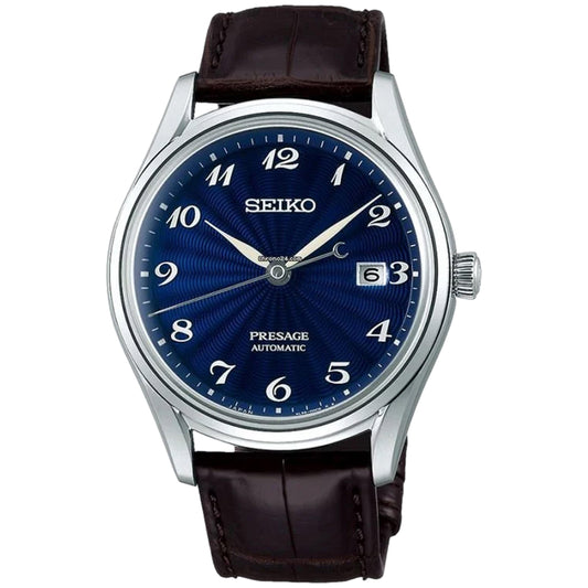 Seiko Presage 40mm SARA021 Blue Guilloche Numeral Dial, Worn