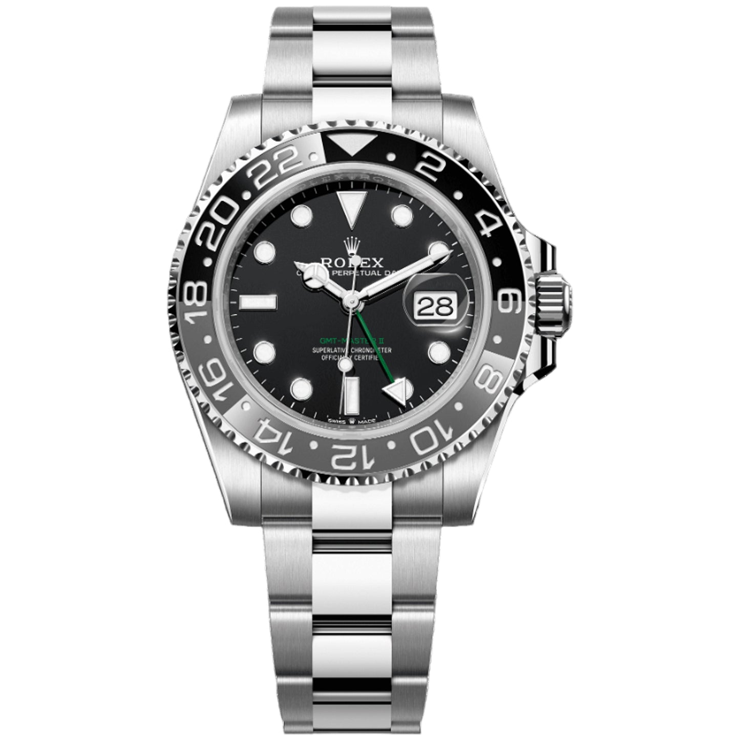 Rolex GMT Master II Bruce Wayne 40mm 126710GRNR-0004 Black Dial, Oyster Bracelet, Unworn 2025