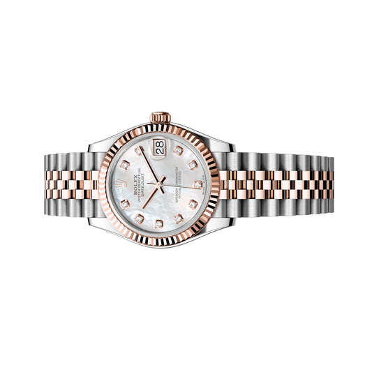 Rolex Lady Datejust 26mm 179171 Rose Gold, White Mother of Pearl MOP Diamond Dial, Worn 2015