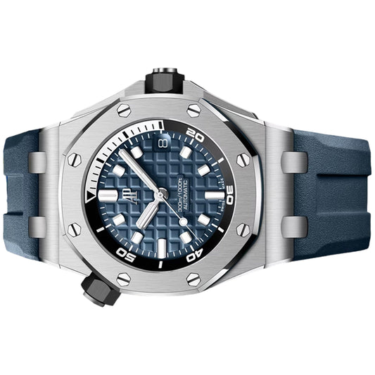 Audemars Piguet Royal Oak Offshore 42mm 15720ST.OO.A027CA.01 Blue "Méga Tapisserie" Dial, Unworn 2024