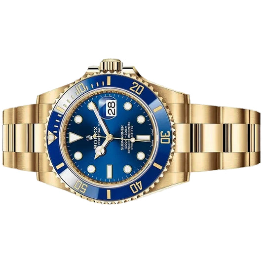 Rolex Submariner Date 40mm 116618LB-0003 Full Yellow Gold, Blue Dial, Worn 2019