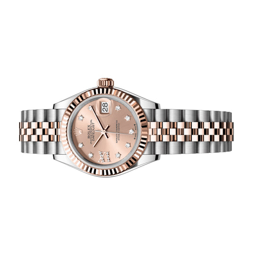 Rolex Lady Datejust 28mm 279171-0027 Rose Gold, Rose Star Diamond with Diamond IX Dial, Unworn 2025