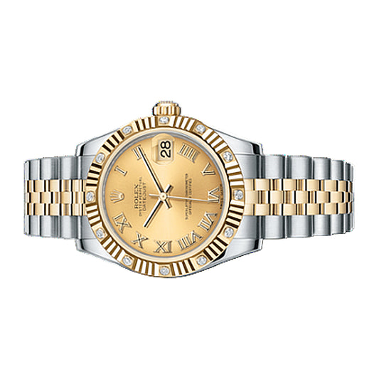 Rolex Datejust 31mm 178313 Champagne Roman Dial, Worn