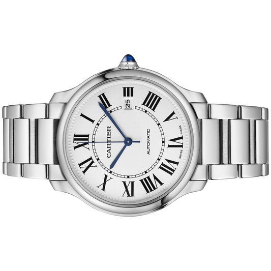 Cartier Ronde Must 40mm WSRN0035 Silver Roman Dial, Worn 2023