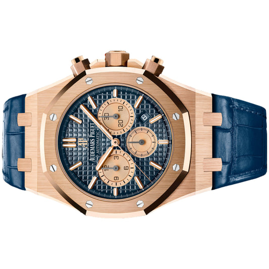 Audemars Piguet Royal Oak 41mm 26331OR.OO.D315CR.01 Blue Grande Tapisserie Dial, Worn