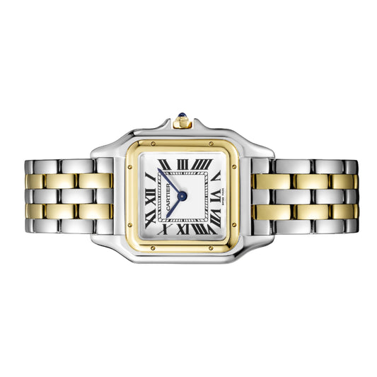 Panthère de Cartier 27 mm x 37 mm W2PN0007 Silver Roman Dial , Worn