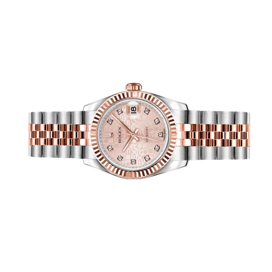 Rolex Lady Datejust 26mm 179171 Rose Gold, Pink Jubilee Diamond Dial, Worn 2015